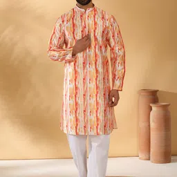 KRAFT INDIA Men Printed Regular Kurta with Pyjamas-image-79