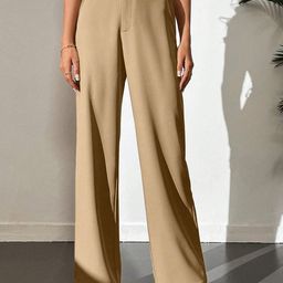 FNOCKS Women Relaxed Loose Fit High-Rise Trousers-picture-16