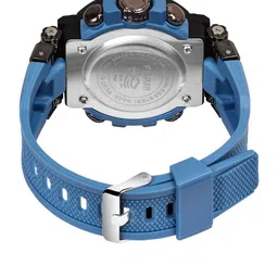 FELIZER Men Embellished Dial & Textured Straps Analogue and Digital Watch H9047-LSKA-Blue image 2