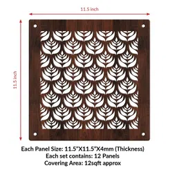 RANDOM Brown Geometric Window Blinds image 5