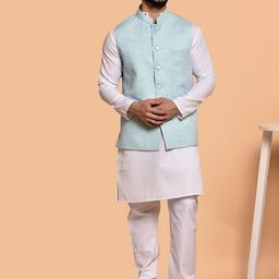 PRINTCULTR Men Regular Pure Cotton Kurta with Trousers-picture-8