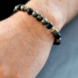 Astrotalk Unisex Crystals Beaded Elasticated Bracelet image 4