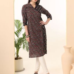 EKISHA Printed Pure Cotton Straight Kurta-picture-32
