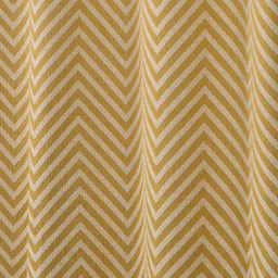 Saral Home Yellow Set of 2 Geometric Black Out Long Door Curtain-7