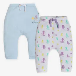 Ed-a-Mamma Baby Infants Pack Of 2 Cotton Joggers-picture-39
