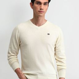 Arrow Sport Men V-Neck Longline Pullover Sweater-image-112