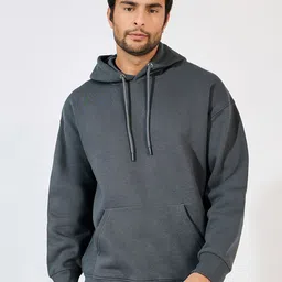Styli Men Heavy Weight Fleece Boxy Fit Hoodie-image-72