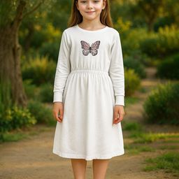 Kidotsav Girls Printed Fit & Flare Mini Dress-image-94