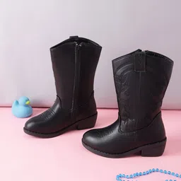 Truffle Collection Girls Block-Heeled Winter Boots-13