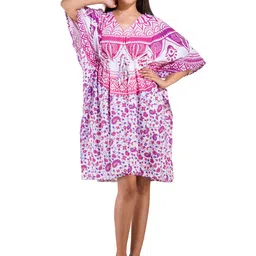 HANDICRAFT PALACE Printed Nightdress-image-95