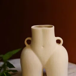WEAVING HOMES White Body shape Ceramic Flower Vase-29