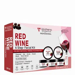 Volamena 6 Step Organics Red Wine Facial Kit- 280ml-11