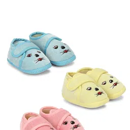 Dhairya Collection Pack Of 3 Kids Cotton Booties-image-71