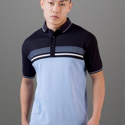INVICTUS Colourblocked Short Sleeves Polo Collar Regular Fit Casual T-shirt-image-44
