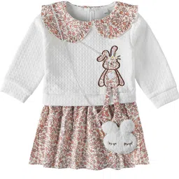 Bold N Elegant Floral Print Peter Pan Collar Fit & Flare Dress-23