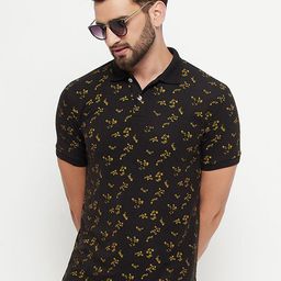 GET GOLF Men Printed Polo Collar T-shirt-image-65