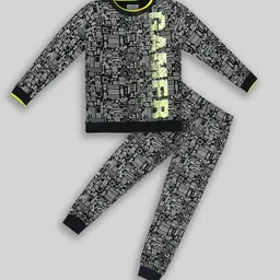 UNICORNS Graphic Printed Pure Cotton Round Neck Night suit-picture-52