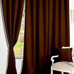 151 cm (5 ft) Polyester Semi Transparent Window Curtain (Pack Of 3) (Plain, Brown)-image-26