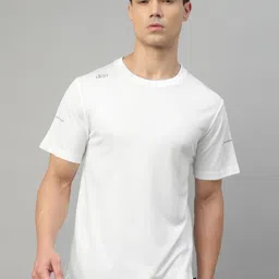 DIDA Men Dri-FIT Solid Round Neck T-shirt-image-45