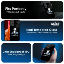 QRIOH Real Struggle Real Printed Redmi 14C 5G Impact Resistant Back Case image 2