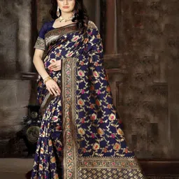 AMK FASHION Woven Design Zari Banarasi Saree-picture-43