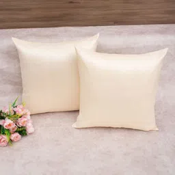 RoyalDeco Cream-Coloured Set of 2 Square Cushion Covers-28