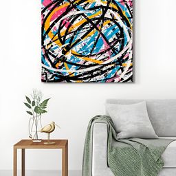 999Store Blue & Yellow 1 Piece Canvas Other Wall Paintings-image-56