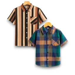 LUVITUS Boys Pack Of 2 Printed Casual Shirts-picture-22