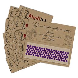 Comet Busters Set Of 10 Bindiful Traditional Round Velvet Bindi-12