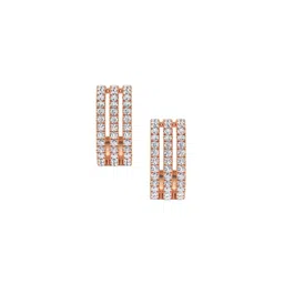 LUNA 14 KT Rose Gold 1.71 Ct Lab Grown Diamond Hoop & Huggie Earrings - 7.15 g-picture-34
