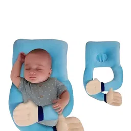 NeonateCare Kids Blue Head Shaping Baby Hugging Pillow-image-7