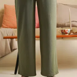 Muvazo Mid-Rise Straight-Leg Lounge Pants-image-86