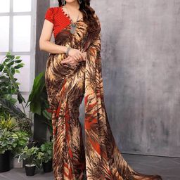Moda Rapido Women Abstract Printed Saree-picture-43