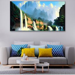 DEKORSTATION Blue Canvas Wall Art-image-56