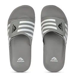 Adda Men Striped Rubber Sliders-picture-39