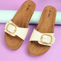 max Colourblocked Flats with Buckle-56