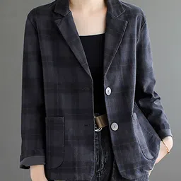 StyleCast x Revolte Women Checked Outdoor Tailored Jacket-image-61