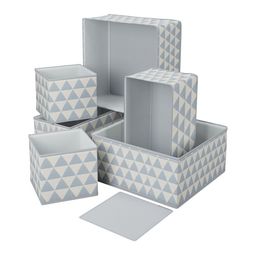 Kuber Industries Grey Set of 6 Reusable Drawer Organiser Organisers image 5