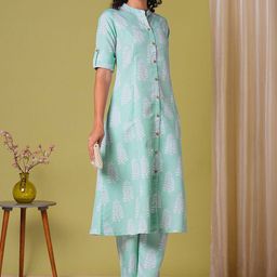 Moda Rapido Floral Printed Straight Kurta With Palazzos-picture-4