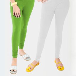 Tik Tok WEARS Girls White Churidar Length Leggings-image-80