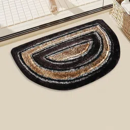 Myntra Elegant Homes Brown Striped 110 GSM Microfibre Bath Rugs-image-43