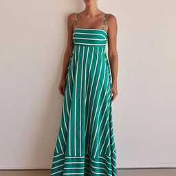 all about you Striped Empire Maxi Dress-image-69