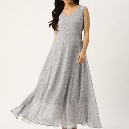 Chemistry Floral Georgette A-Line Midi Dress-image-41