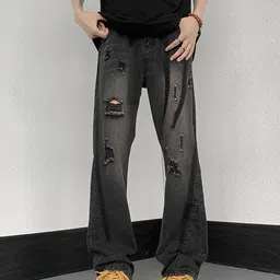 StyleCast Men Comfort Boyfriend Fit Mildly Distressed Vintage Wash Cotton Jeans-picture-26