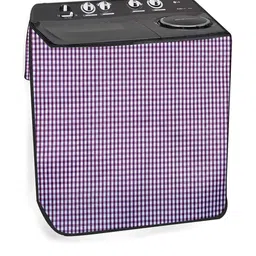 The Furnishing Tree Washing Machine Cover Pin Check Pattern Voilet Compatible for Whirlpool 6.5Kg S-image-54