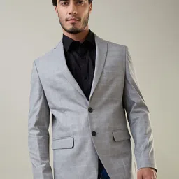 TIM PARIS Slim Fit Single Breasted Blazers-picture-13