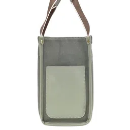 Lino Perros Self Design Canvas Structured Handheld Bag image 3