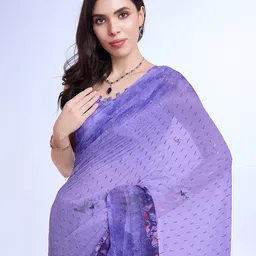 Mitera Floral Embellished Sequinned Saree-25