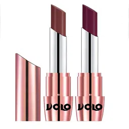 VOLO Set Of 2 Creme Matte Lipstick 3.5g Each - Coffee 634-Wine 647-image-79