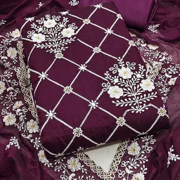 Leeza Store Unstitched Dress Material-picture-14